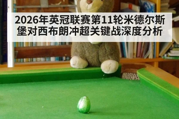 2026年英冠联赛第11轮米德尔斯堡对西布朗冲超关键战深度分析